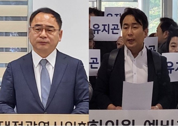 (왼쪽부터)안필용, 유지곤 대전 서구갑 예비후보